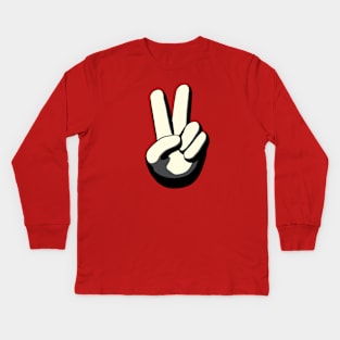 Peace Sign Kids Long Sleeve T-Shirt